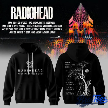 Radiohead Australia Tour 2027 Hoodie