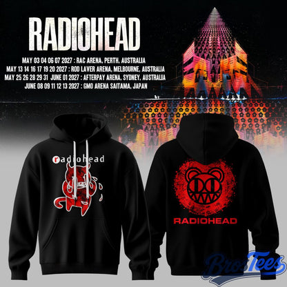 Radiohead Australia Tour 2027 Hoodie