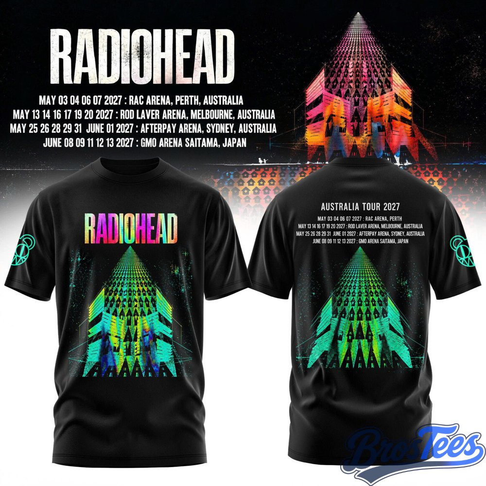 Radiohead Australia Tour 2027 Shirt