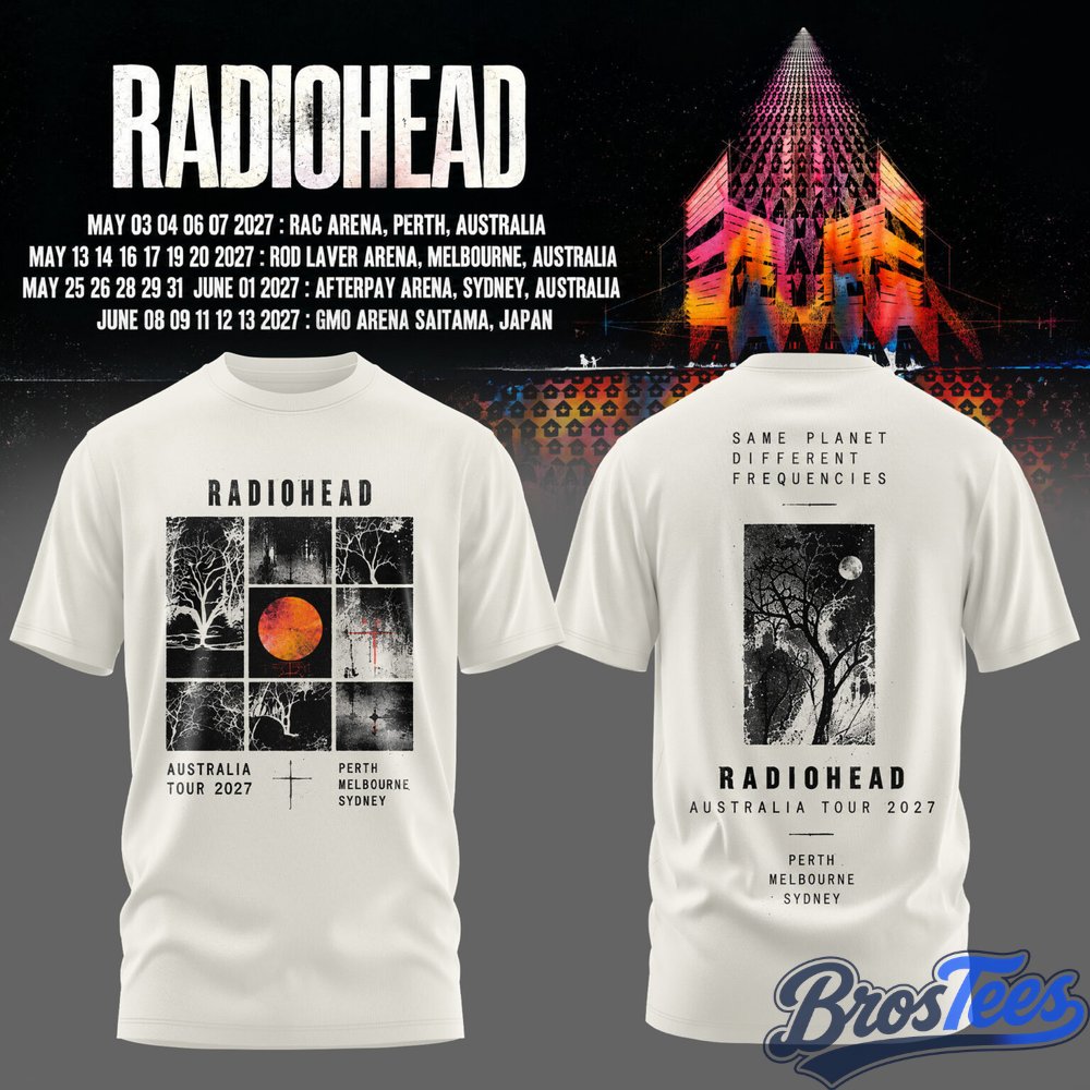 Radiohead Australia Tour 2027 Shirt