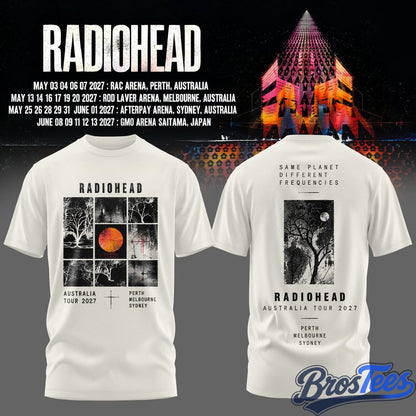 Radiohead Australia Tour 2027 Shirt