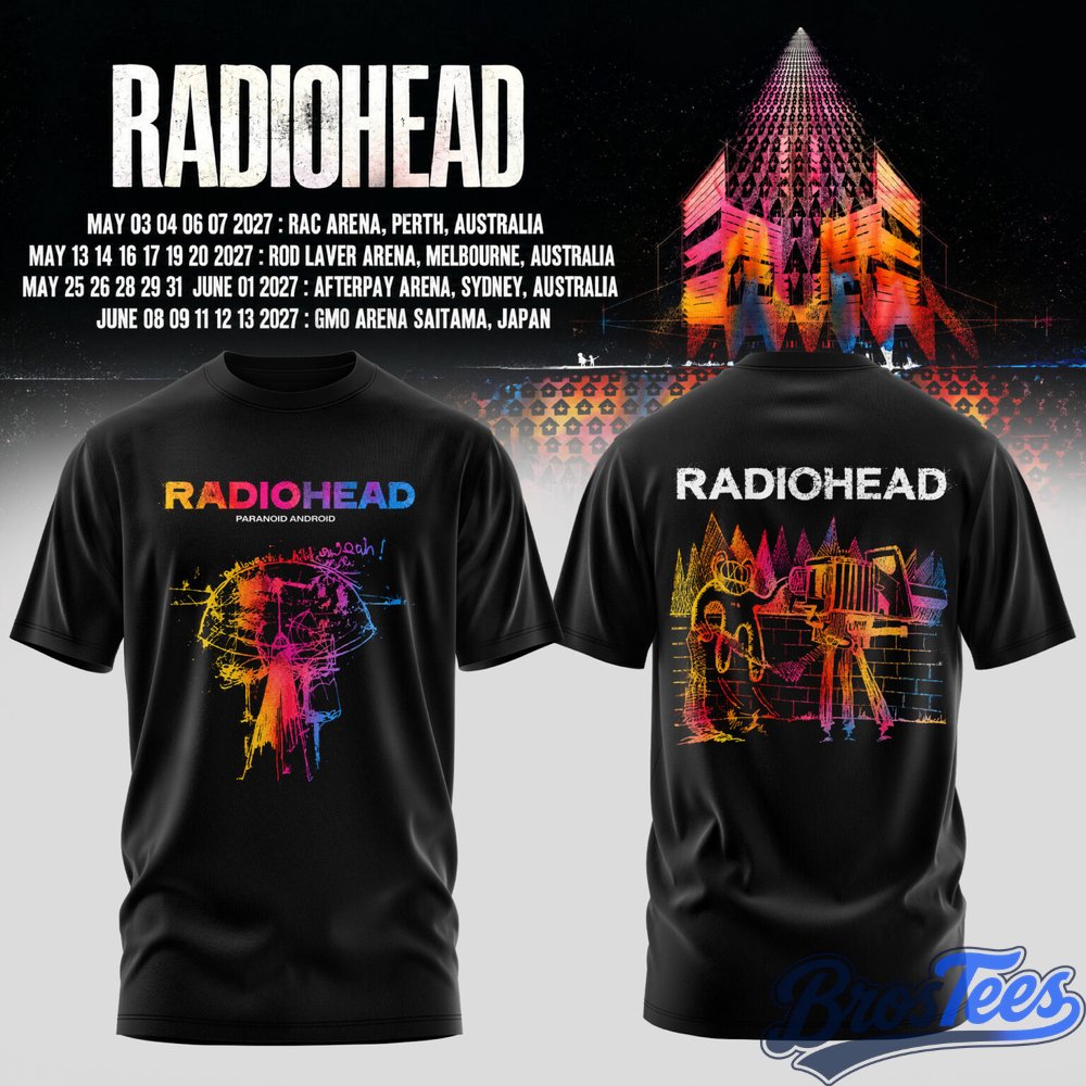 Radiohead Australia Tour 2027 Shirt