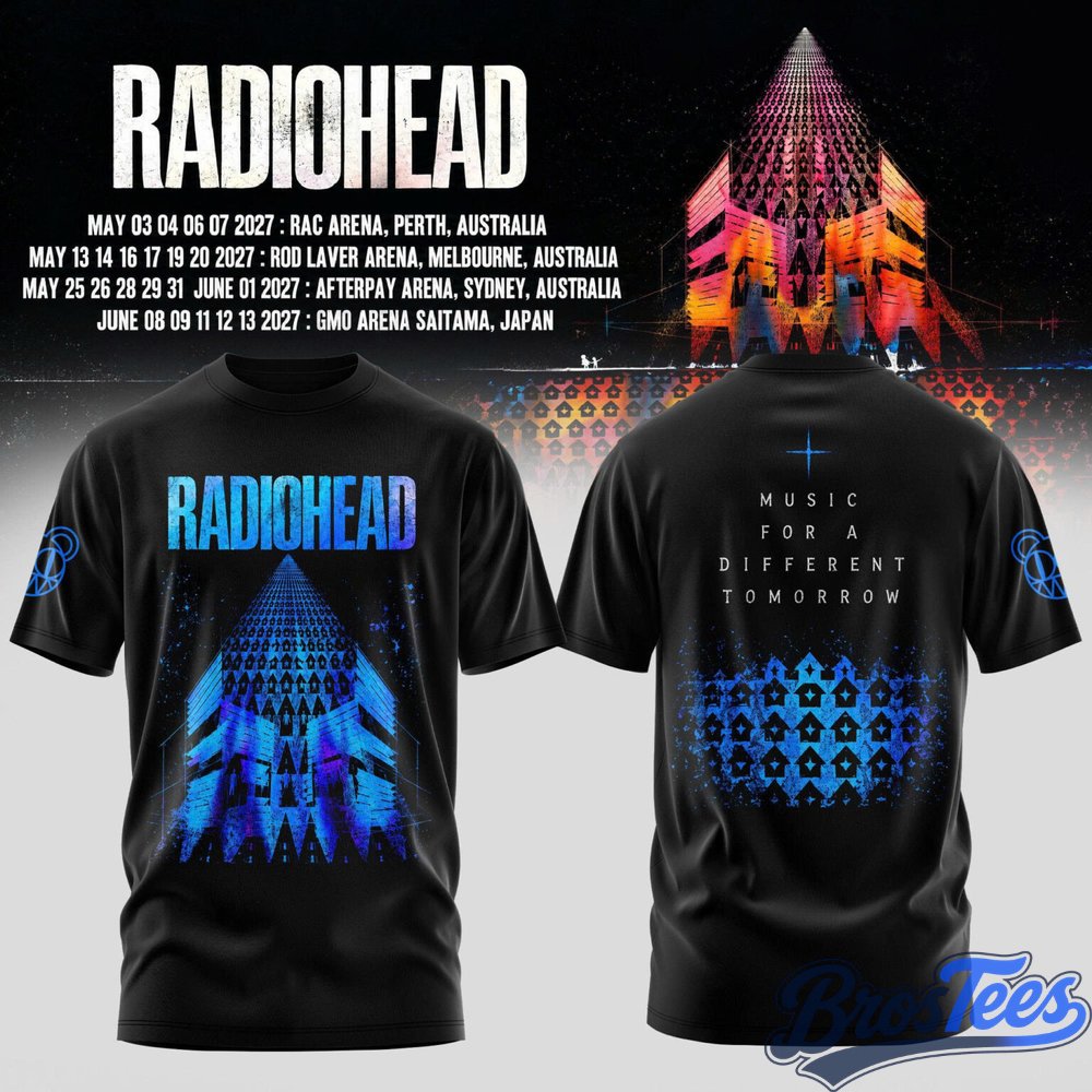 Radiohead Australia Tour 2027 Shirt