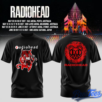 Radiohead Australia Tour 2027 Shirt