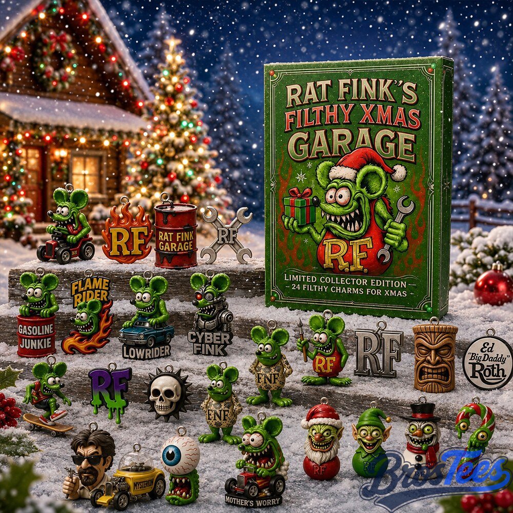 Rat Finks Filthy Xmas Garage Christmas Advent Calendar 2026 Xmas Home Decor