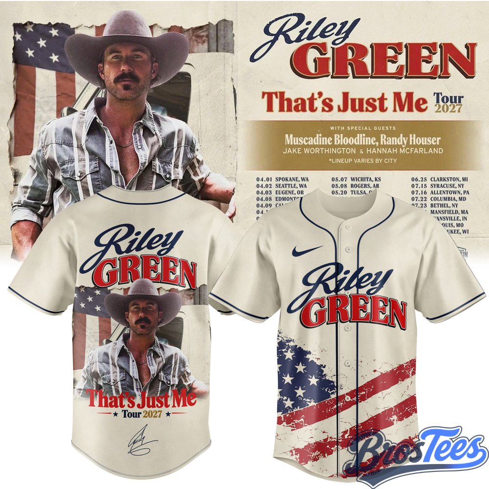 Riley Green That’s Just Me Tour Baseball Jersey