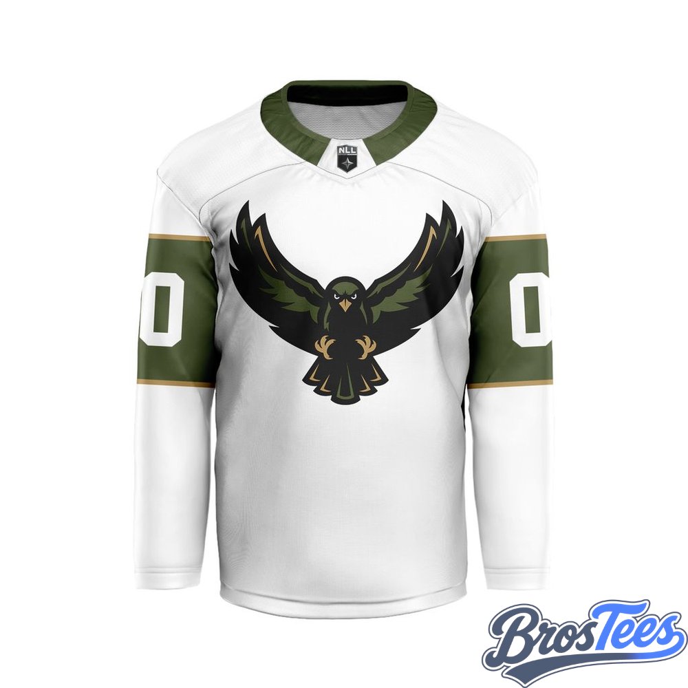 Rochester Knighthawks White Custom Hockey Jersey