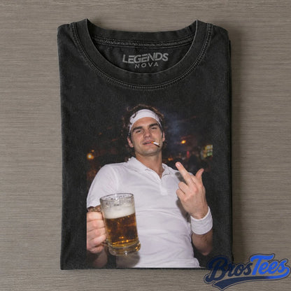 Roger Federer Legend 2026 Vintage Drunk Smoke Shirt