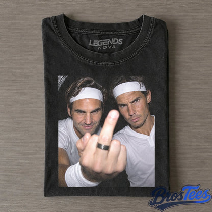 Roger Federer & Rafael Nadal Tennis Legend Graphic Shirt