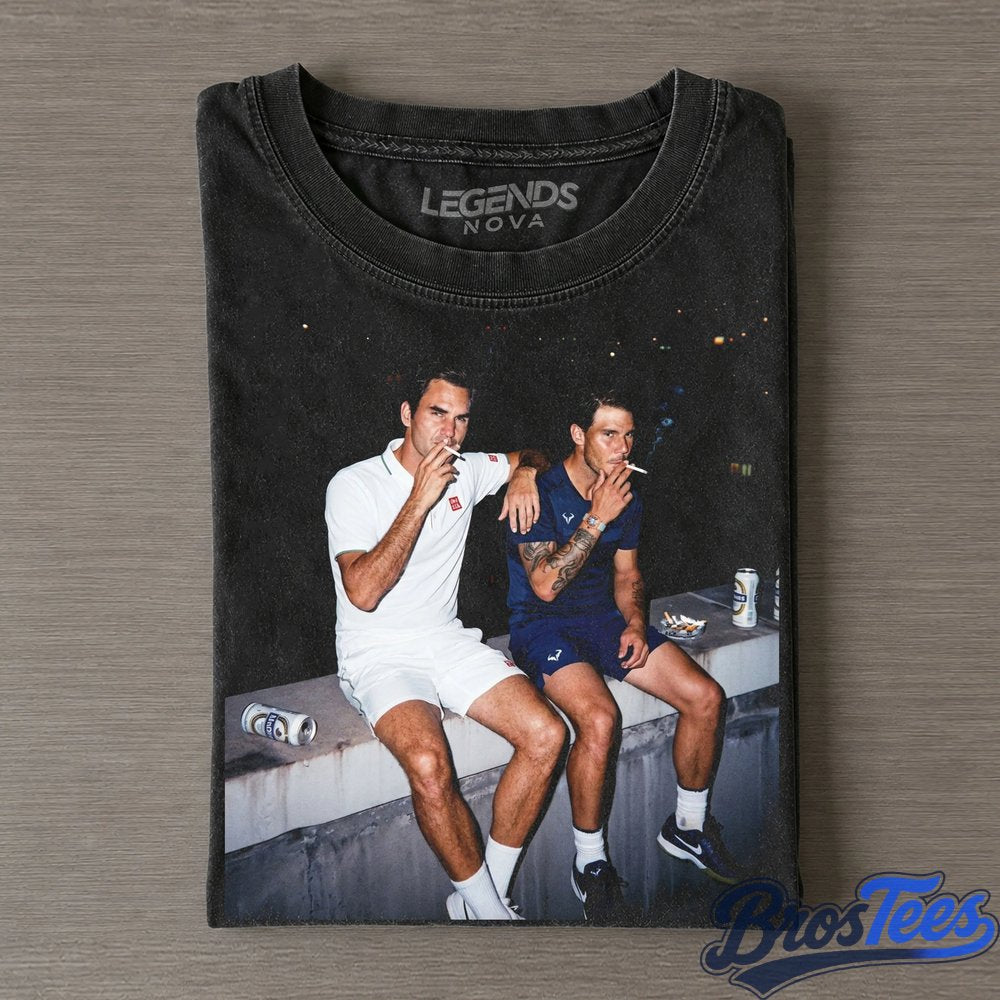 Roger Federer & Rafael Nadal Tennis Legend Graphic Shirt