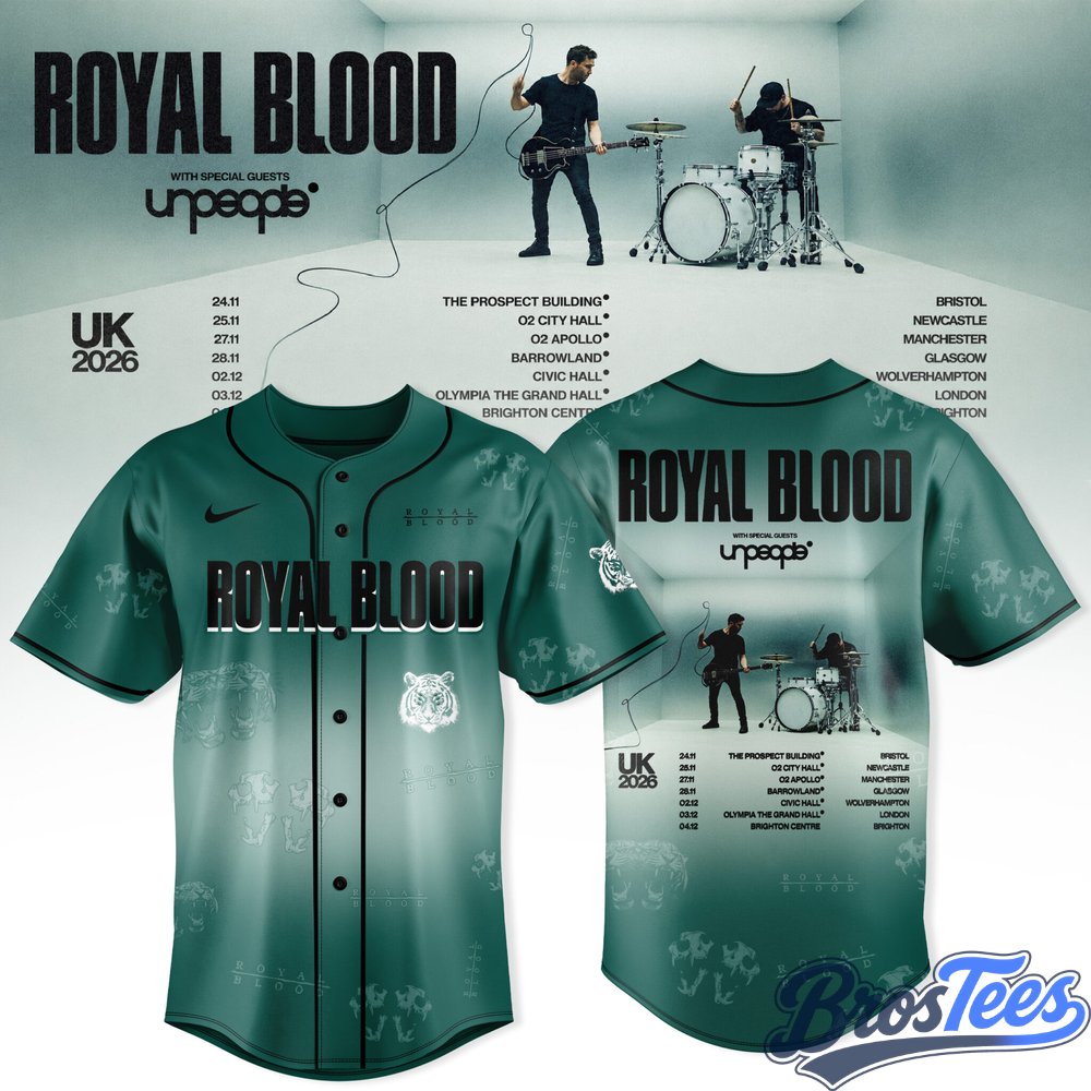 Royal Blood - UK 2026 Hoodie Baseball Jersey