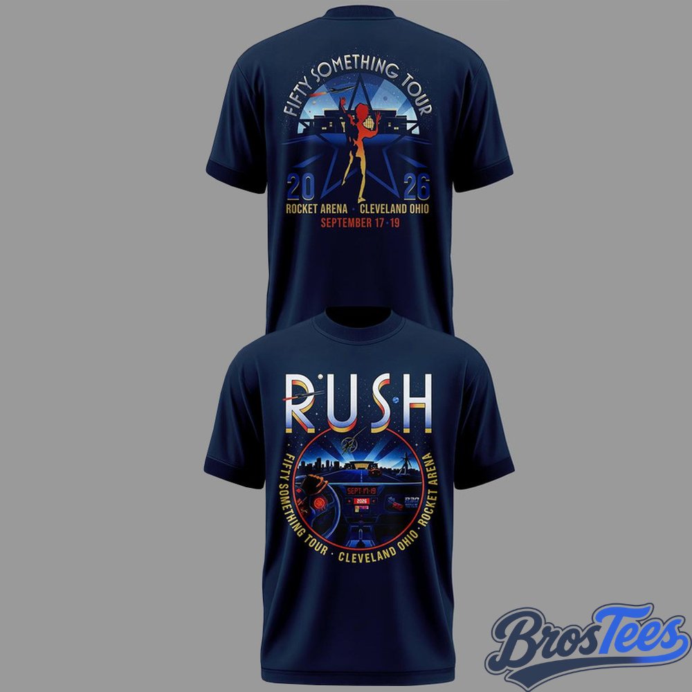 Rush Fifty Something Tour 2026 Cleveland Graphic T-Shirt
