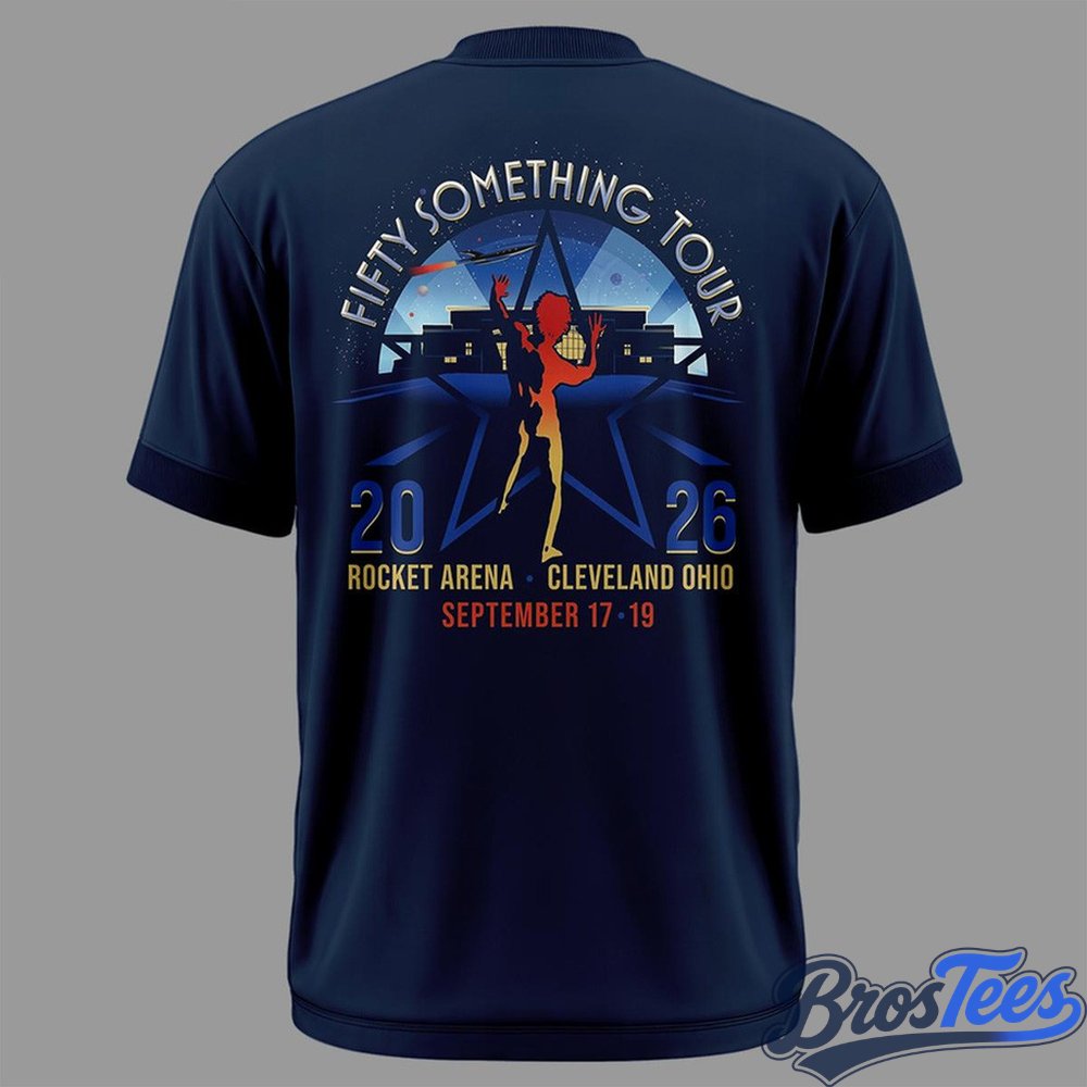 Rush Fifty Something Tour 2026 Cleveland Graphic T-Shirt