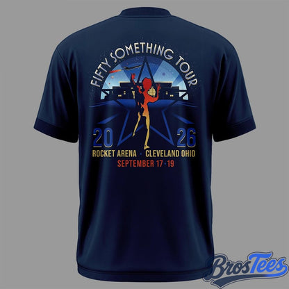 Rush Fifty Something Tour 2026 Cleveland Graphic T-Shirt