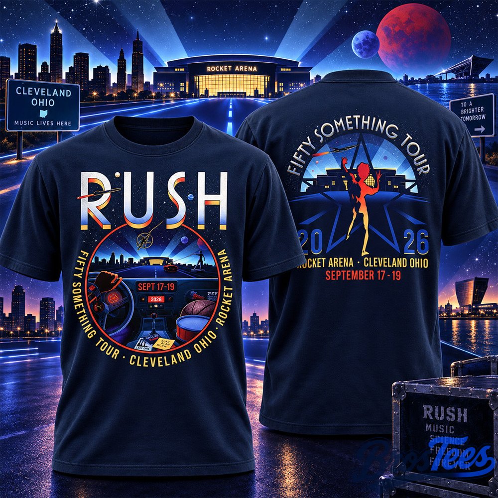Rush Fifty Something Tour 2026 Cleveland Graphic T-Shirt