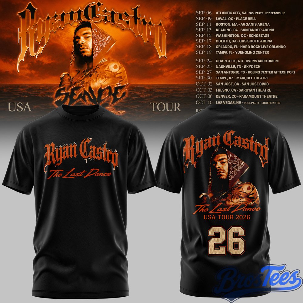 Ryan Castro Sende The Last Dance USA Tour 2026 T-Shirt