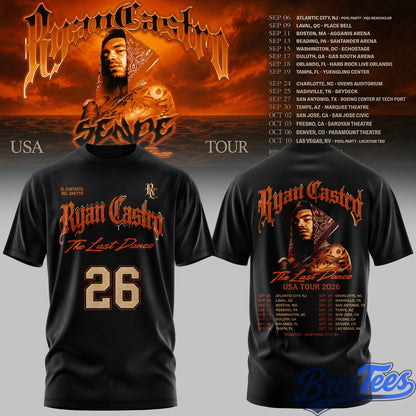 Ryan Castro Sende The Last Dance USA Tour 2026 T-Shirt