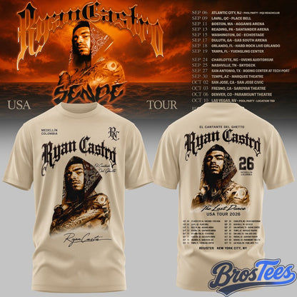 Ryan Castro Sende The Last Dance USA Tour 2026 T-Shirt