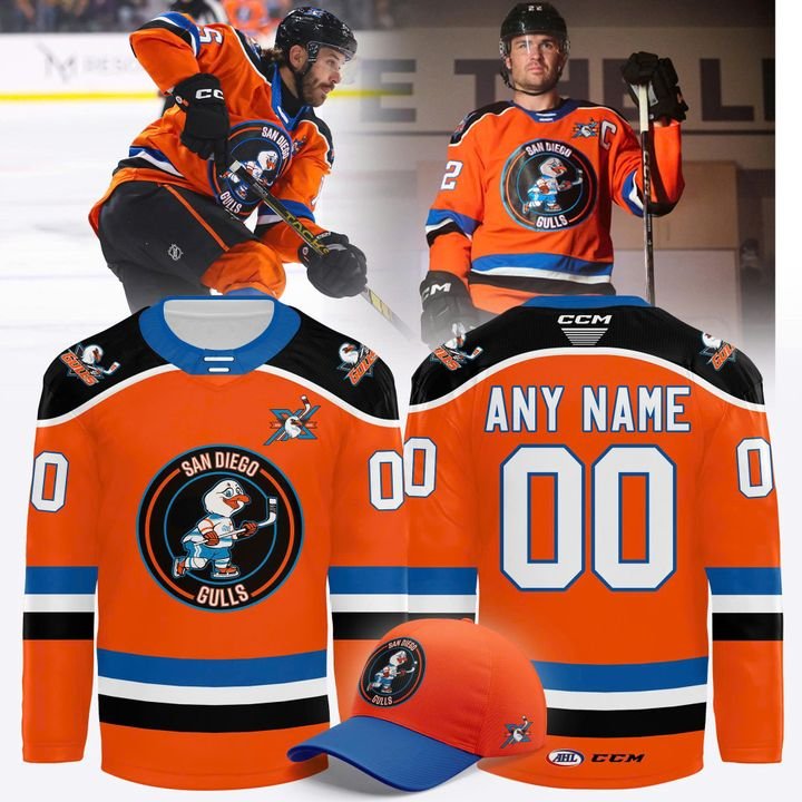 San Diego Gulls 10 Year Anniversary Custom Hockey Jersey