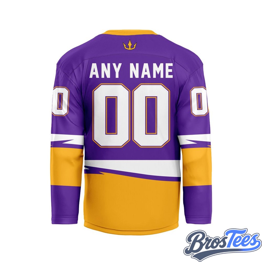 San Diego Seals Purple Custom Hockey Jersey