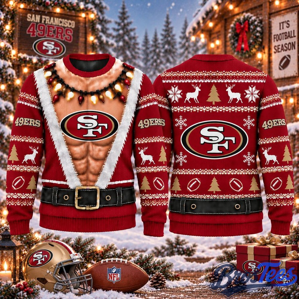 San Francisco 49ers Funny Body Christmas Ugly Sweater
