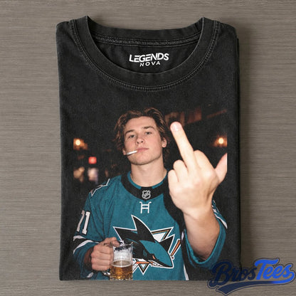 San Jose Sharks Macklin Celebrini Drunk & Smoke Shirt