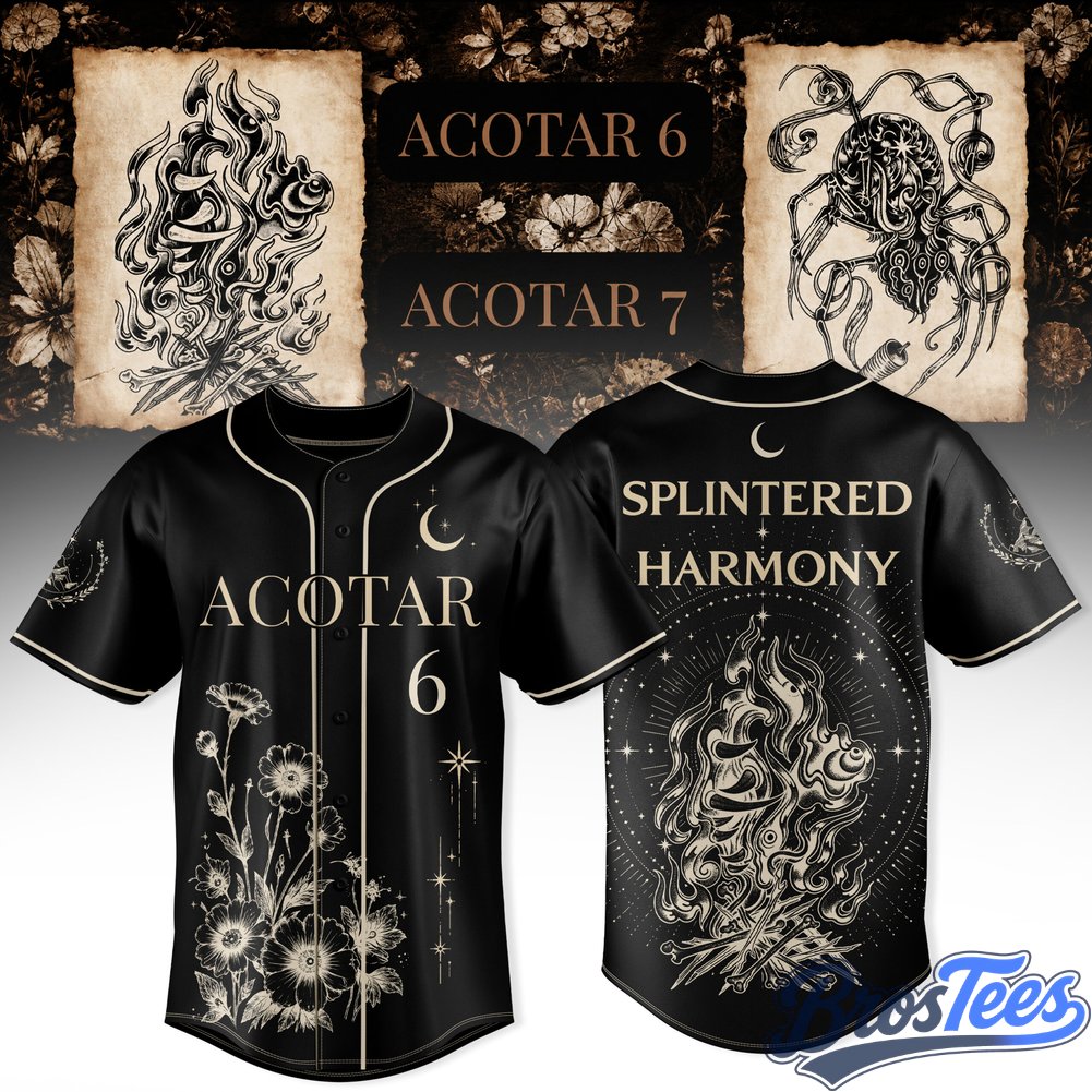 Sarah J Maas Splintered Harmony Baseball Jersey