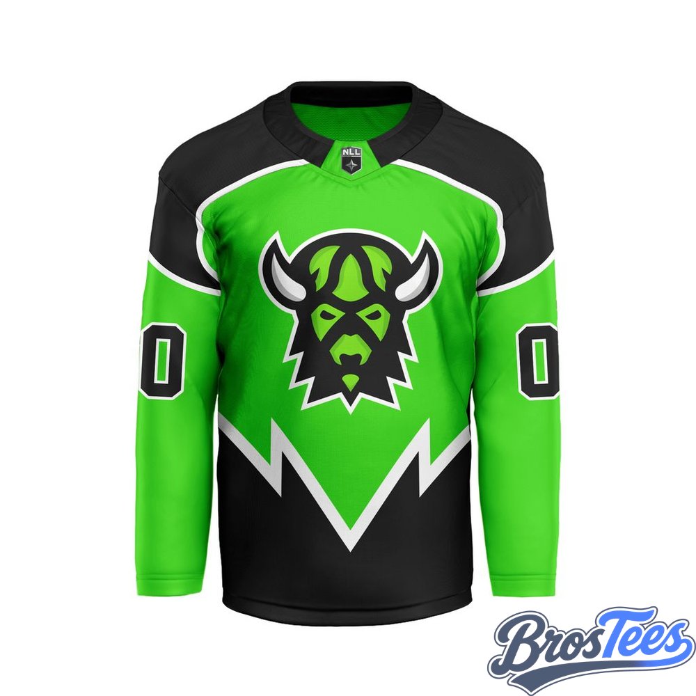 Saskatchewan Rush Green Custom Hockey Jersey