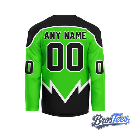 Saskatchewan Rush Green Custom Hockey Jersey