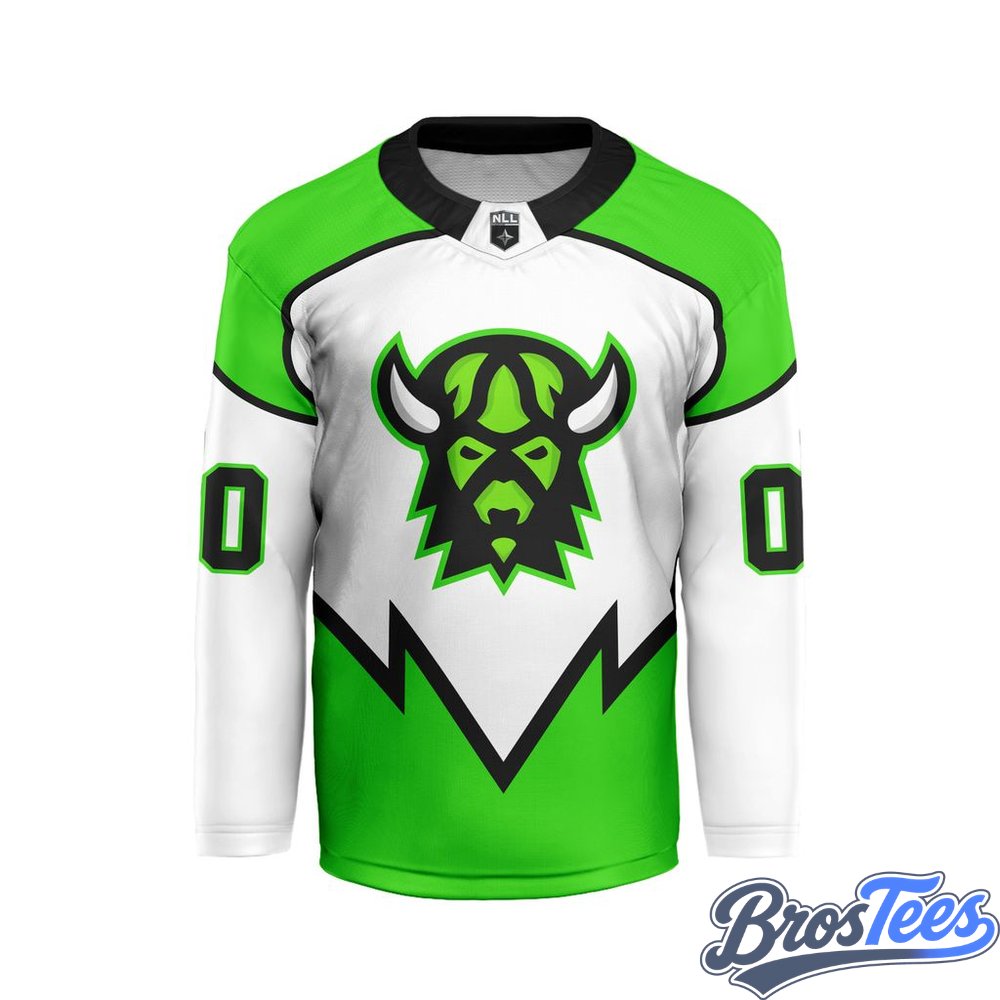 Saskatchewan Rush White Custom Hockey Jersey
