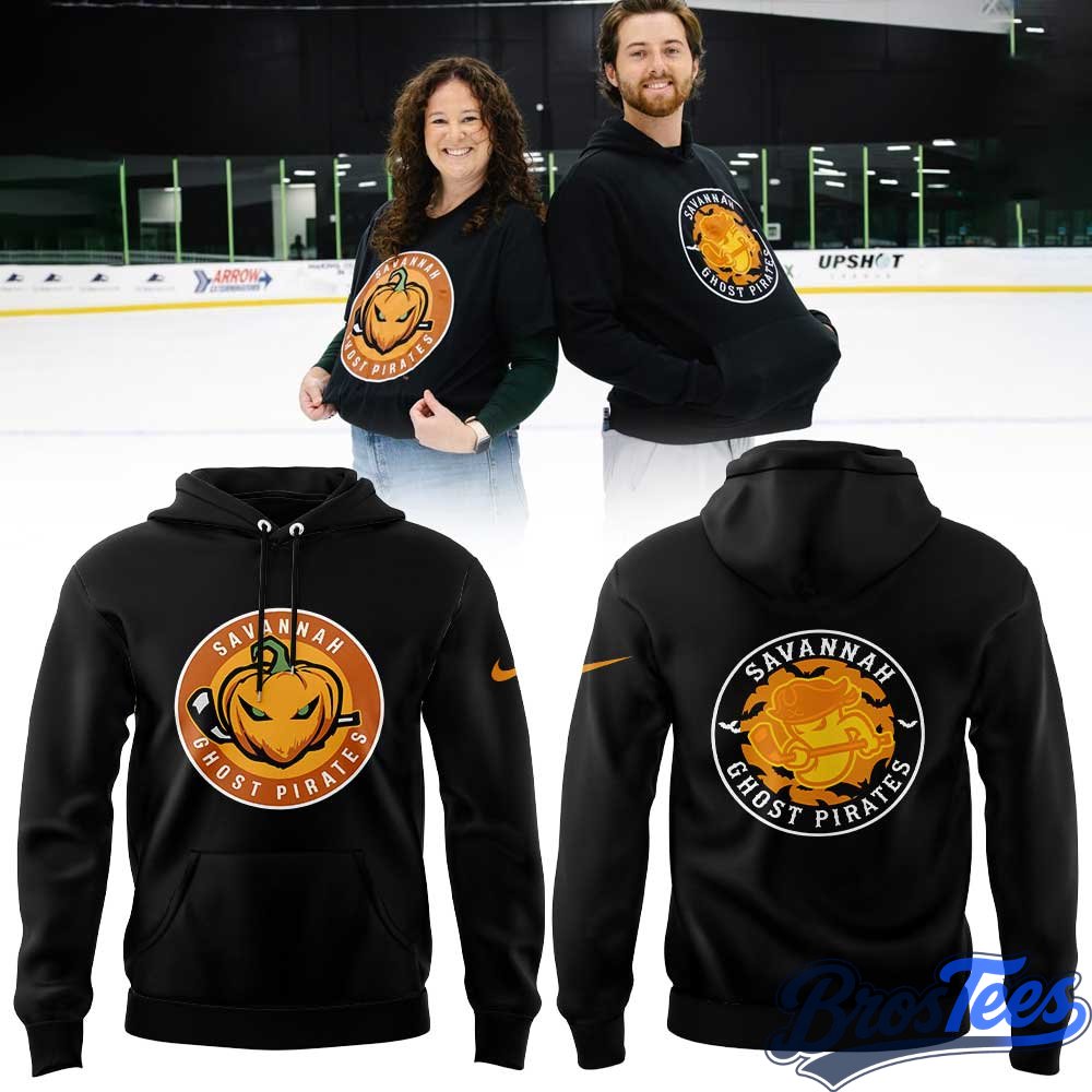 Savannah Ghost Pirates Halloween Black Hoodie