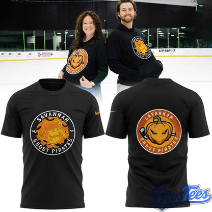 Savannah Ghost Pirates Halloween Black T-Shirt