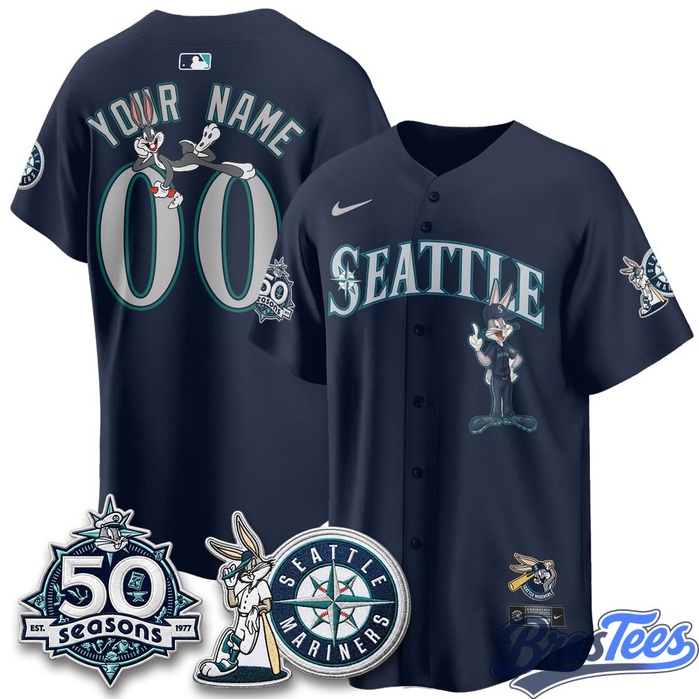 Seattle Mariners x Bunny Premier Custom Baseball Jersey