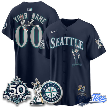 Seattle Mariners x Bunny Premier Custom Baseball Jersey