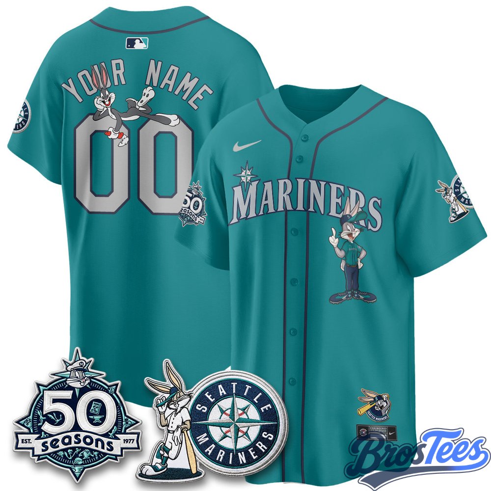 Seattle Mariners x Bunny Premier Custom Baseball Jersey