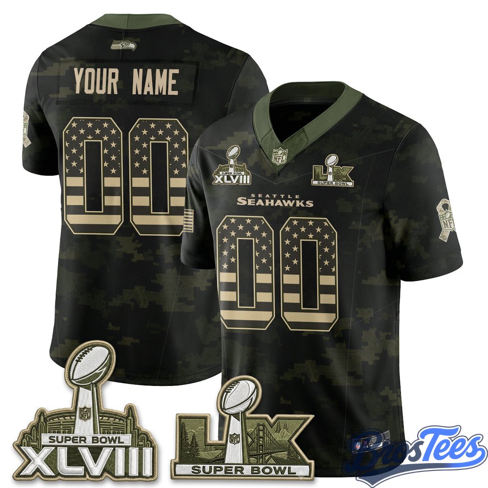 Seattle Seahawks 2026 Salute to Service Edition Custom Vapor Jersey