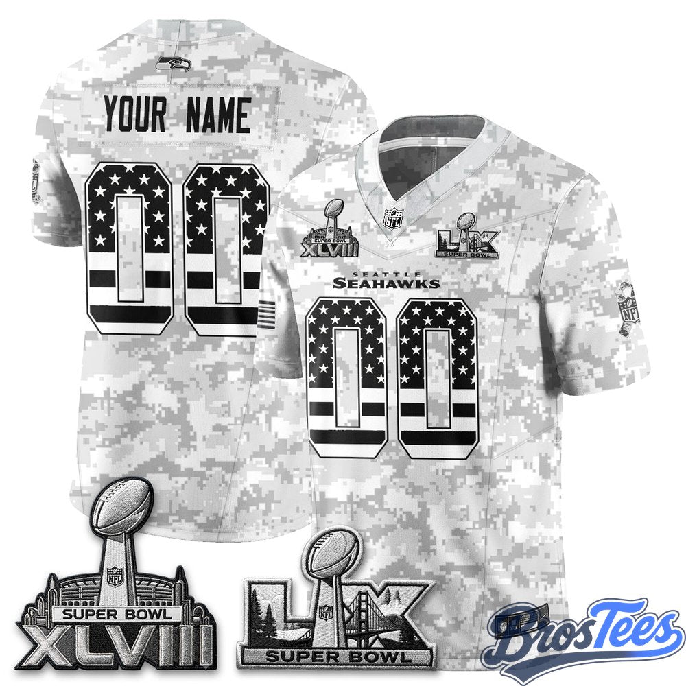 Seattle Seahawks 2026 Salute to Service Edition Custom Vapor Jersey