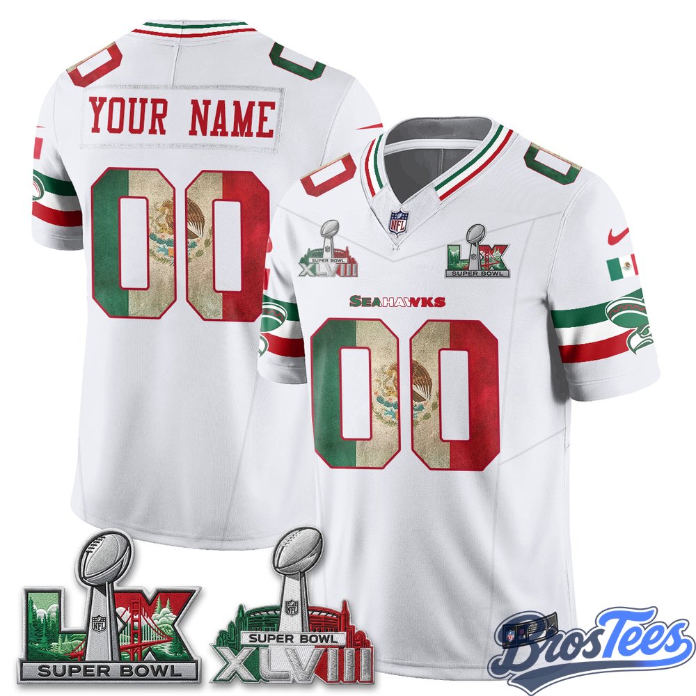 Seattle Seahawks Mexico Edition Custom Jersey