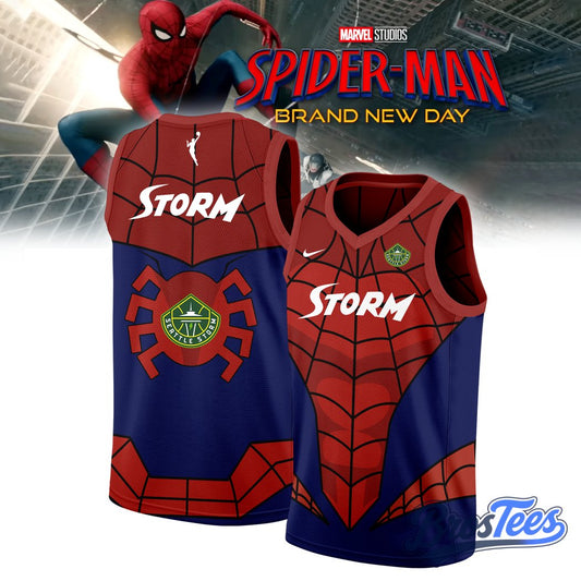 Seattle Storm x Spider-Man Special Basketball Jersey
