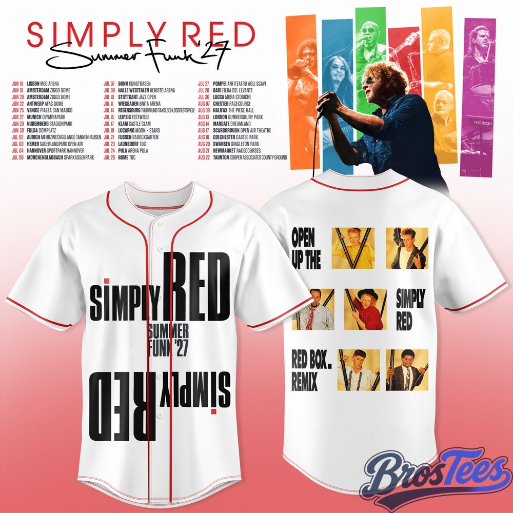 Simply Red - Summer Funk ’27 Baseball Jersey