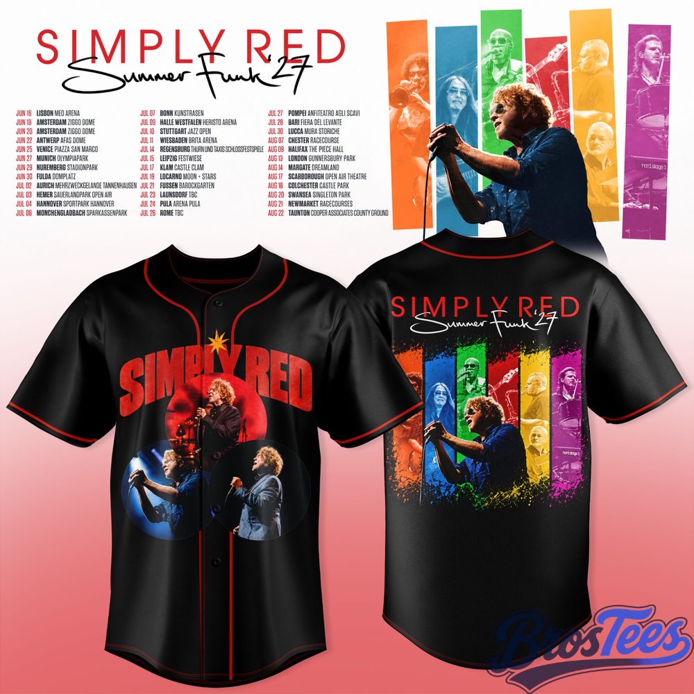 Simply Red - Summer Funk ’27 Baseball Jersey
