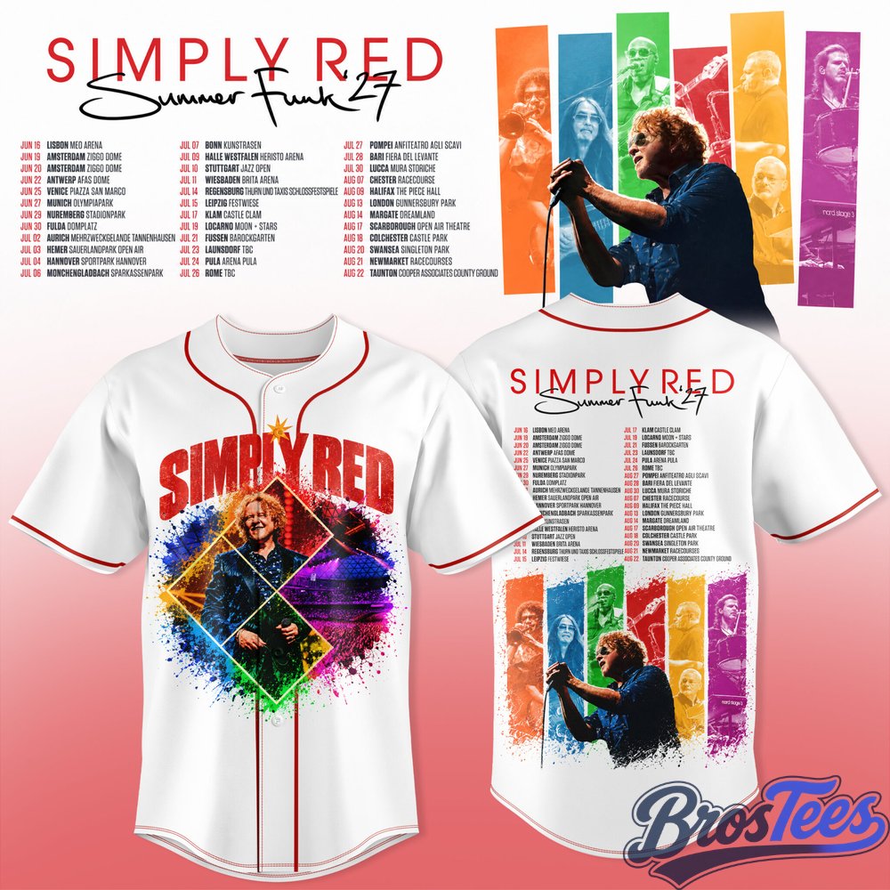 Simply Red - Summer Funk ’27 Baseball Jersey