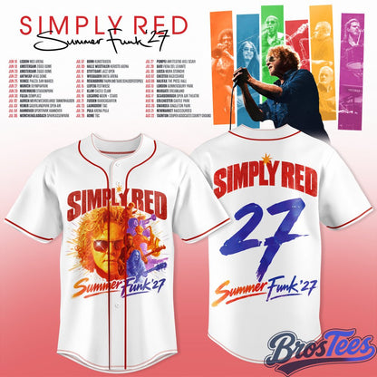Simply Red - Summer Funk ’27 Baseball Jersey
