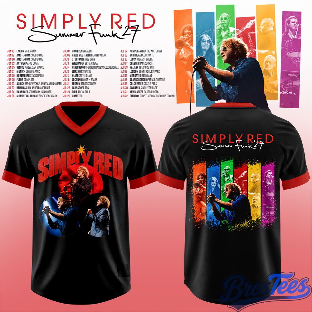 Simply Red - Summer Funk ’27 Football Jersey