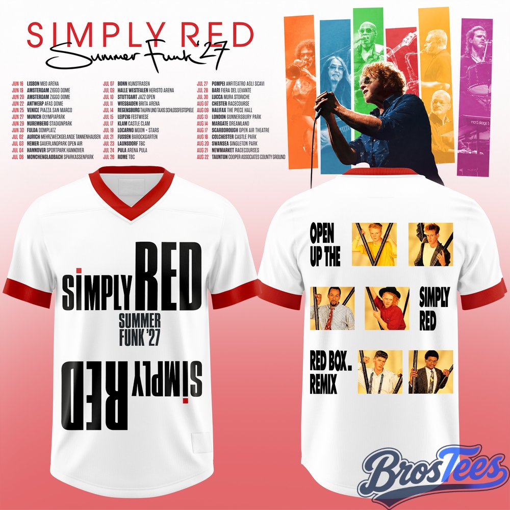 Simply Red - Summer Funk ’27 Football Jersey
