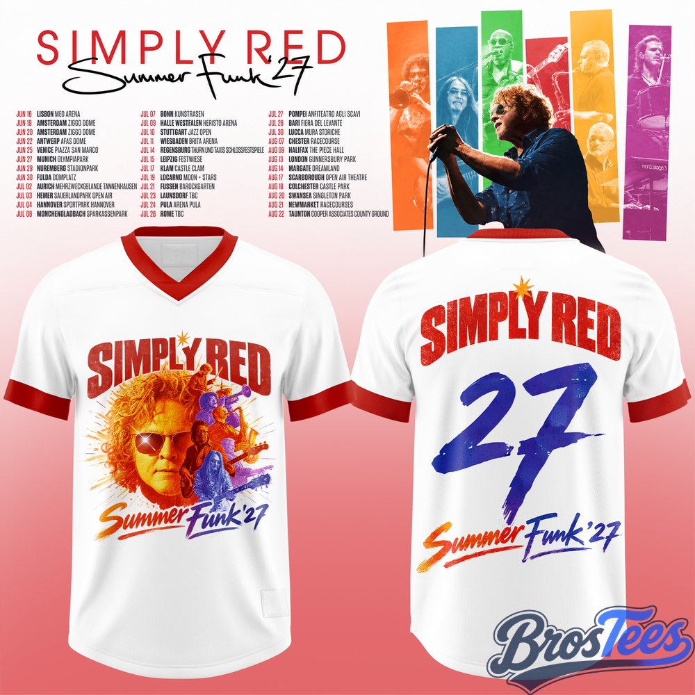 Simply Red - Summer Funk ’27 Football Jersey