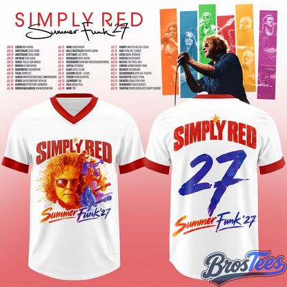 Simply Red - Summer Funk ’27 Football Jersey