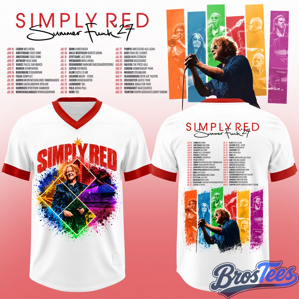 Simply Red - Summer Funk ’27 Football Jersey