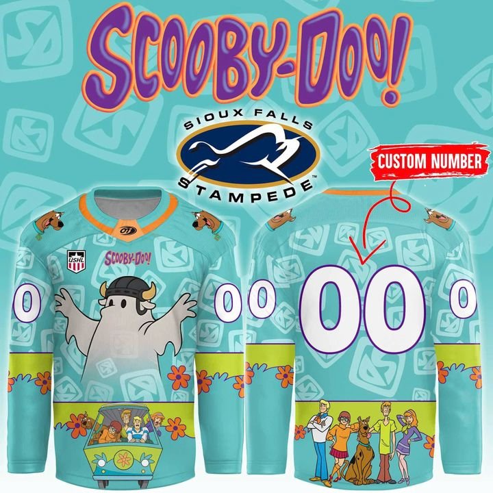Sioux Falls Stampede Slooby-Doo Custom Hockey Jersey
