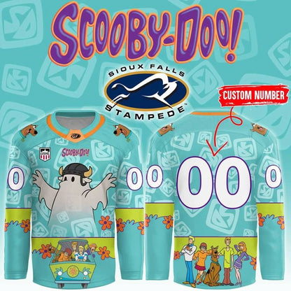 Sioux Falls Stampede Slooby-Doo Custom Hockey Jersey